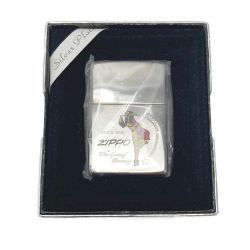 ☆☆ ZIPPO ジッポ ライター WINDY SILVER PLATE 1995年製 ウィンディ 箱有 Sランク