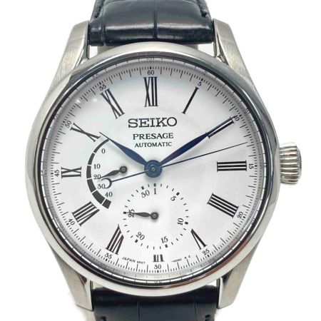  SEIKO セイコー プレザージュ 琺瑯 裏スケ SARW035 ホワイト 自動巻き メンズ 腕時計 箱・取説有