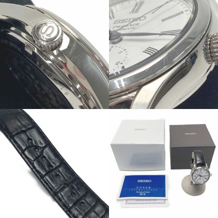  SEIKO セイコー プレザージュ 琺瑯 裏スケ SARW035 ホワイト 自動巻き メンズ 腕時計 箱・取説有
