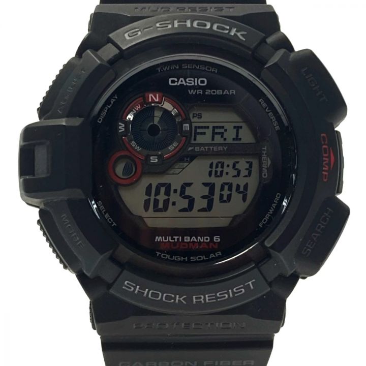 CASIO カシオ G-SHOCK マッドマン GW-9300-1JF ブラック 電波ソーラー メンズ 腕時計 MUDMAN ｜中古｜なんでもリサイクルビッグバン