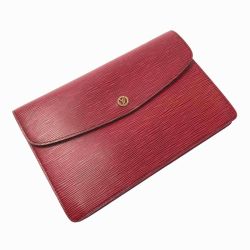 ☆☆ LOUIS VUITTON ルイヴィトン エピ モンテーニュ M52657 カスティリアンレッド クラッチバッグ 布袋有 Cランク
