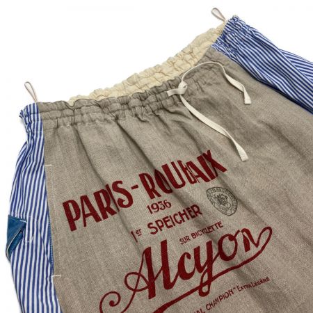  kaiseidou 快晴堂 パッチワークスカート サイズ不明 レディース 0357661969 アイボリー×スカイブルー