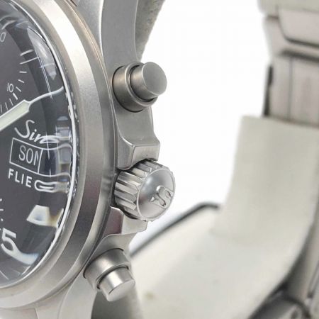  Sinn 356 フリーガー クロノグラフ 356.FLIEGER ブラック 自動巻き メンズ 腕時計 箱・ギャランティ有