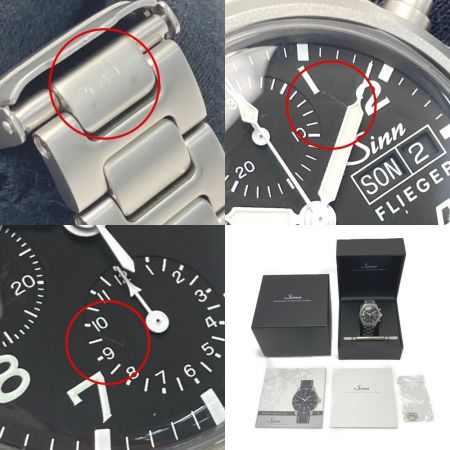  Sinn 356 フリーガー クロノグラフ 356.FLIEGER ブラック 自動巻き メンズ 腕時計 箱・ギャランティ有