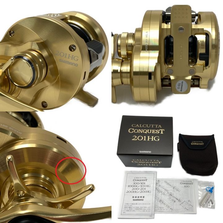 SHIMANO シマノ 21 カルカッタ コンクエスト 201HG 箱付き ベイトリール 042392｜中古｜なんでもリサイクルビッグバン