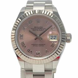 ☆☆ ROLEX ロレックス デイトジャスト S番 ローマ Ref:279174 SN:S8313574 ピンク 自動巻き レディース 腕時計 箱・取説・ギャランティ有 Bランク