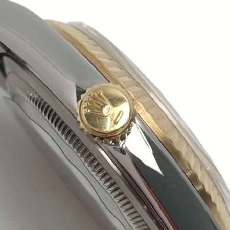  ROLEX ロレックス デイトジャスト X番 K18YG×SS Ref:16233 SN:X421589 シャンパン 自動巻き メンズ 腕時計