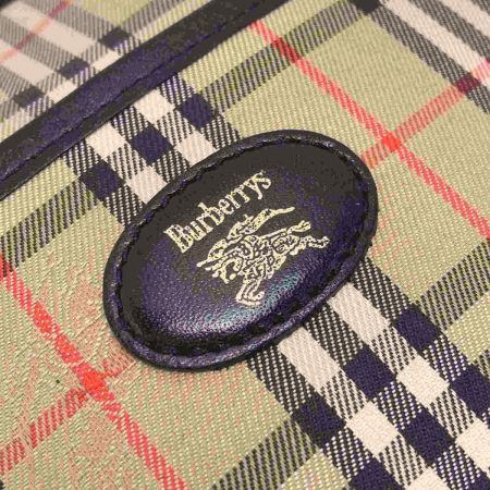  Burberrys バーバリーズ クラシックチェック ショルダーバッグ キャメル キャンバス×レザー