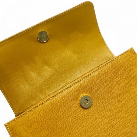  BURBERRY バーバリー ハンドバッグ マスタード コンビレザー フラップ レディース ヴィンテージ 布袋有