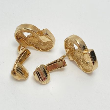  Christian Dior クリスチャンディオール CDロゴ ラインストーン イヤリング ゴールド GP ヴィンテージ