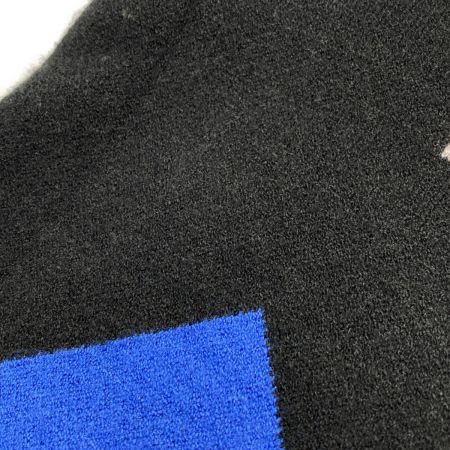  SUPER LADY kansai yamamoto スタンドカラージャージーニットコート L レディース 3920-W-813 ブラック×ブルー