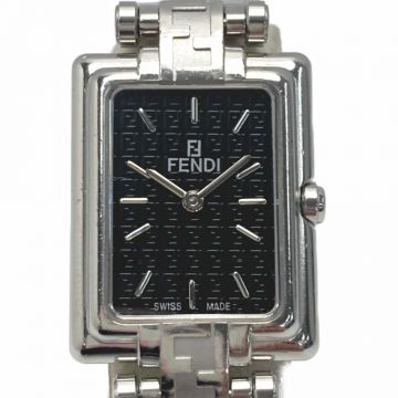 FENDI フェンディ オロロジ ズッカ柄 005-710 L322 ブラック レディース クォーツ 腕時計 orologi ｜中古｜なんでもリサイクルビッグバン