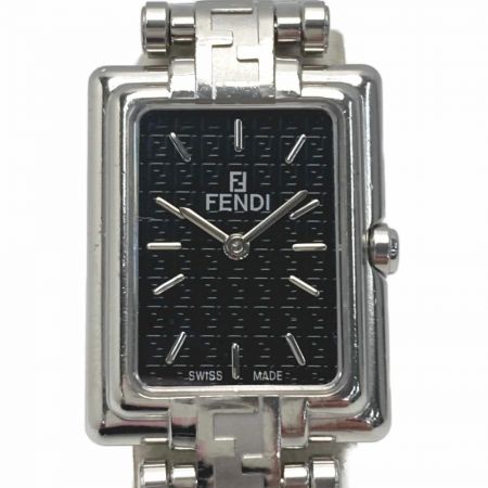 FENDI フェンディ オロロジ ズッカ柄 005-710 L322 ブラック レディース クォーツ 腕時計  orologi｜中古｜なんでもリサイクルビッグバン