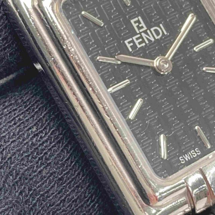 FENDI フェンディ オロロジ ズッカ柄 005-710 L322 ブラック レディース クォーツ 腕時計 orologi ｜中古｜なんでもリサイクルビッグバン