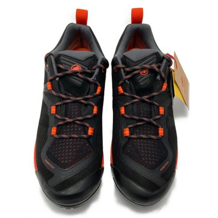  MAMMUT マムート Sapuen Low GTX ハイキングシューズ 27.0cm US9.5 メンズ ブラック×オレンジ