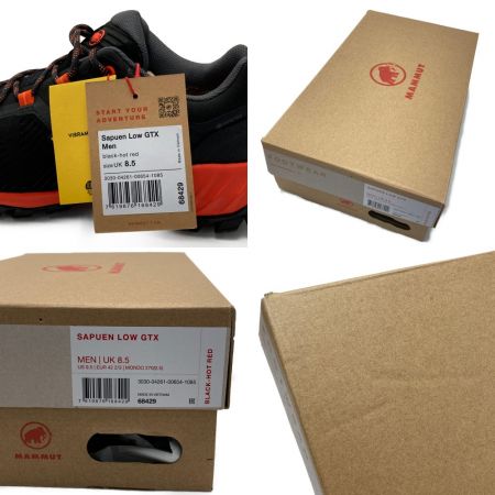  MAMMUT マムート Sapuen Low GTX ハイキングシューズ 27.0cm US9.5 メンズ ブラック×オレンジ