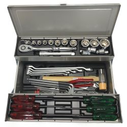 ☆☆ KTC ケーティーシー 《 一般機械整備用ツールセット 》シルバー / SK45322M シルバー Aランク