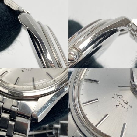  SEIKO セイコー スカイライナー 21石 6100-8000 シルバー 手巻き メンズ 腕時計 Skyliner