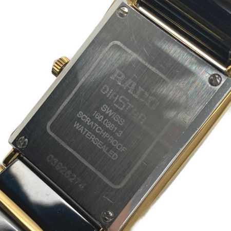  RADO ラドー ダイヤスター デイト 160.0381.3 ブラック クォーツ メンズ 腕時計 DIASTAR