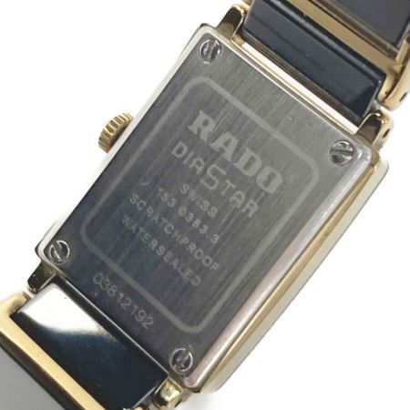 RADO ラドー ダイヤスター 153.0383.3 ブラック クォーツ レディース 腕時計 DIASTAR