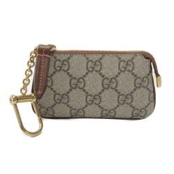 ☆☆ GUCCI グッチ GGスプリーム キーリング付き コインケース 447964 箱・布袋有 Aランク