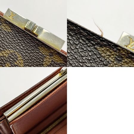  LOUIS VUITTON ルイヴィトン コンチネンタル・クラッチ T61217 モノグラム 2つ折り長財布 USA限定 ガマ口 ゴールド金具