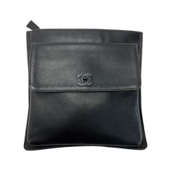 ☆☆ CHANEL シャネル ラムスキン ヴィンテージ ブラック ウエストバッグ ボディバッグ  社外ベルト Bランク
