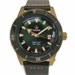 ☆☆ RADO ラドー キャプテンクック オートマティック ブロンズ R32504315 グリーン 自動巻き メンズ 腕時計 Bランク