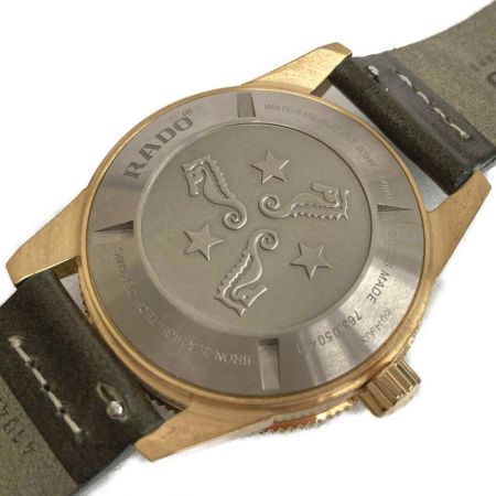  RADO ラドー キャプテンクック オートマティック ブロンズ R32504315 グリーン 自動巻き メンズ 腕時計