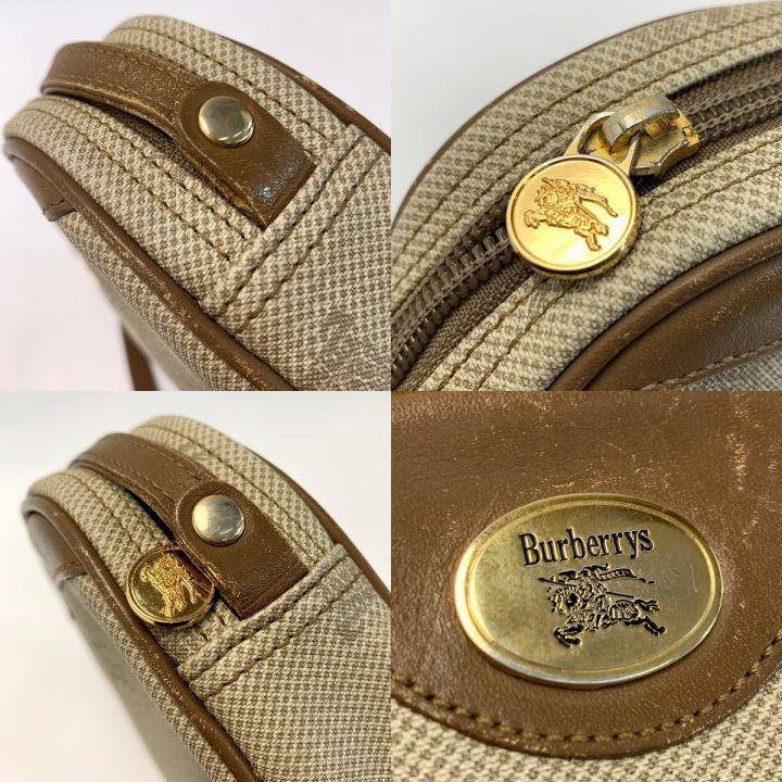 Burberrys バーバリーズ シャドウホースロゴ PVCxレザー シャドー