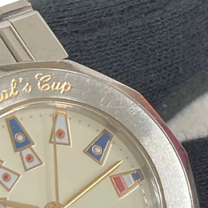 CORUM コルム アドミラルズカップ デイト 39.610.20 V-50 クリーム クォーツ レディース 腕時計 Adomirals Cup ｜中古｜なんでもリサイクルビッグバン