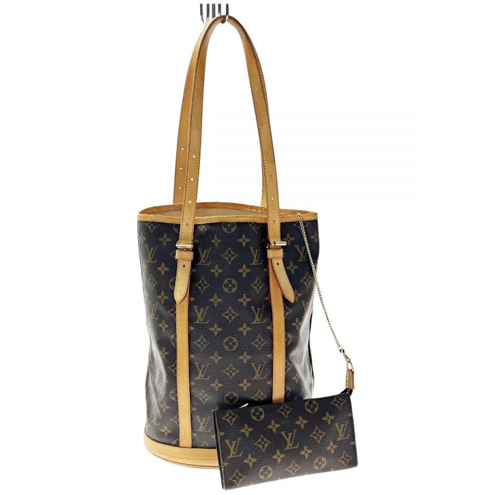 LOUIS VUITTON ルイヴィトン バケット27 M42236 モノグラム トートバッグ ポーチ・布袋付き レディース  ゴールド金具｜中古｜なんでもリサイクルビッグバン