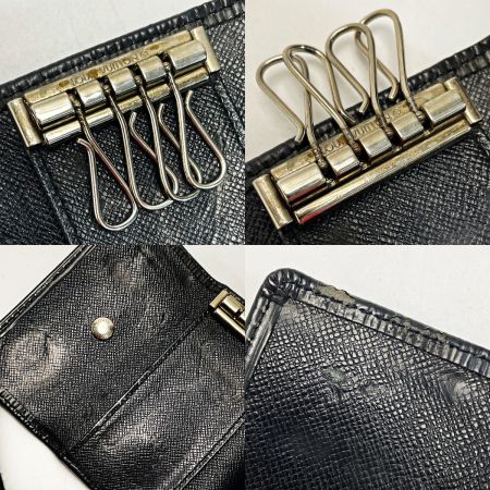  LOUIS VUITTON ルイヴィトン エピ ミュルティクレ 4 M63822 ノワール キーケース ユニセックス シルバー金具