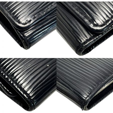  LOUIS VUITTON ルイヴィトン エピ ミュルティクレ 4 M63822 ノワール キーケース ユニセックス シルバー金具