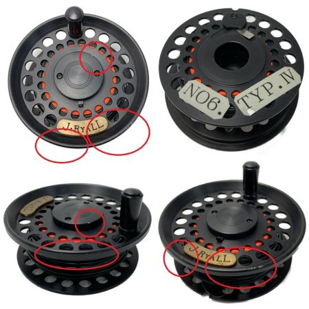  J.RYALL NO6. タイプ III ＃6 フライリール 替えスプール付き NO6.TYP.Ⅲ