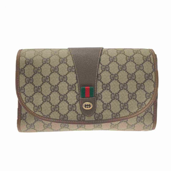 GUCCI グッチ GG柄 シェリーライン 156.01 シェリー (ウェビング) クラッチバッグ セカンドバッグ オールドグッチ ｜中古｜なんでもリサイクルビッグバン