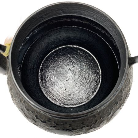  花巻温泉 南部鉄器 鉄瓶 宝桜 箱付き 南部工芸鉄器