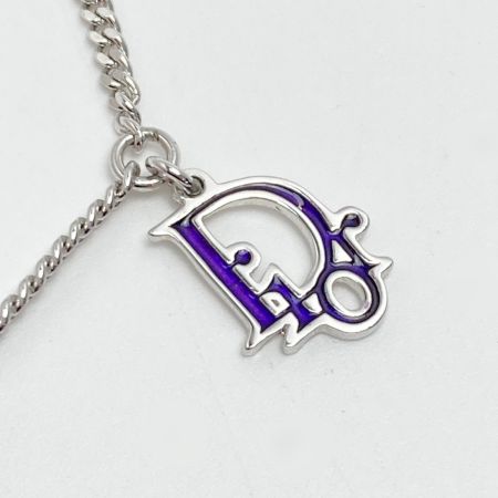  Christian Dior クリスチャンディオール バタフライモチーフ ネックレス シルバー メッキ 蝶