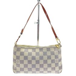 ☆☆ LOUIS VUITTON ルイヴィトン ダミエ ポシェット アクセソワール N51986 アズール ハンドバッグ レディース Cランク