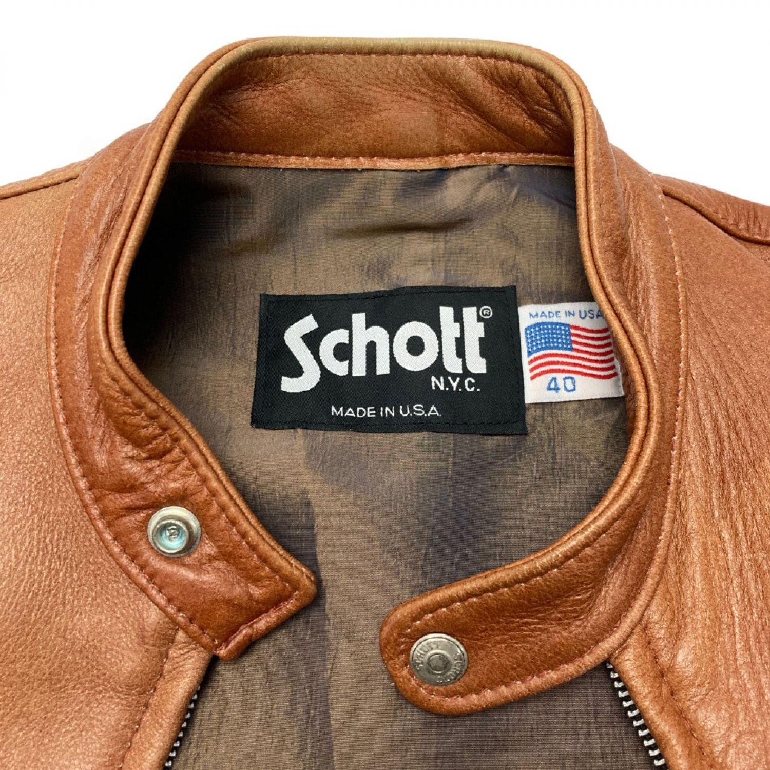 中古】 Schott ショット レザージャケット サイズ 40 メンズ 5454