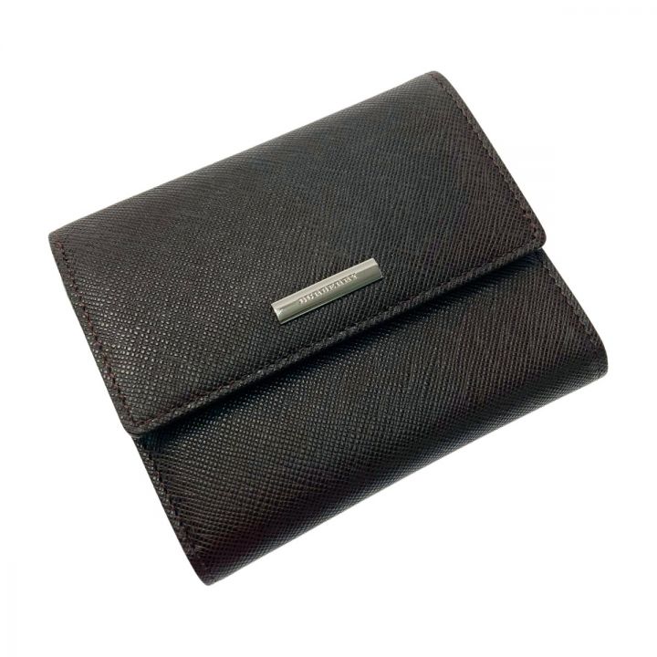 BURBERRY バーバリー Wホック 3つ折り財布 YT4608 ダークブラウン 
