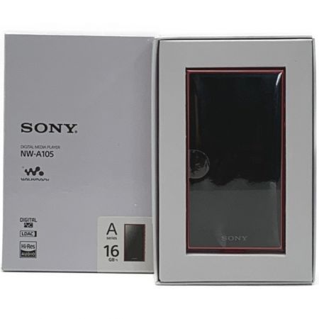  SONY ソニー 《 WALKMAN ウオークマン 》ハイレゾ レッド / 16GB / NW-A105