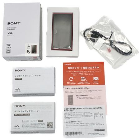  SONY ソニー 《 WALKMAN ウオークマン 》ハイレゾ レッド / 16GB / NW-A105