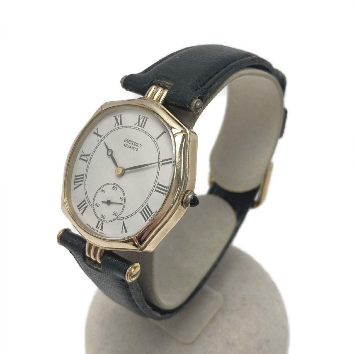 《人気》SEIKO 腕時計 ブラック クロノグラフ スモセコ メンズ b