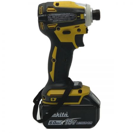  MAKITA マキタ 《 充電式インパクトドライバ  》イエロー / 18V / 6Ah / TD172DGX FY