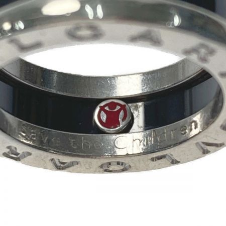  BVLGARI ブルガリ B-ZERO1 セーブ ザ チルドレン PM25973 ブラック 指輪 Ag925 ビーゼロワン