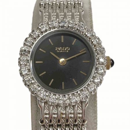 【中古】 RADO ラドー ストーンベゼル 121.9536.2 ブラック