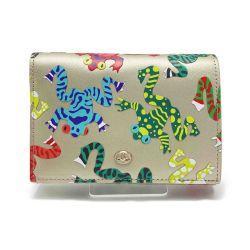 ☆☆ Vivienne Westwood ヴィヴィアン・ウエストウッド FROGS 2つ折り財布 マルチカラー 箱有 Aランク