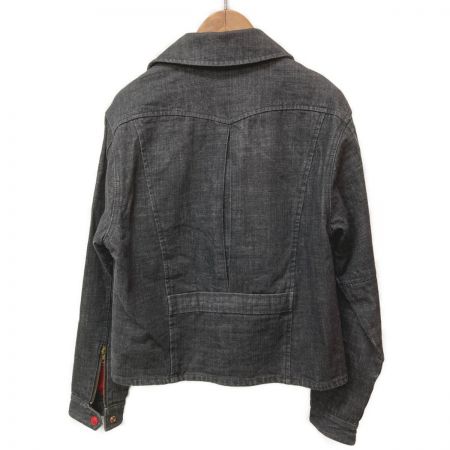  EVISU エビス ライダース ジャケット サイズ 40 メンズ グレー