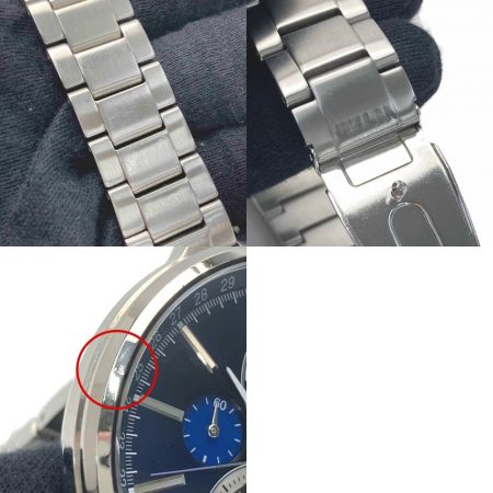  SEIKO セイコー スピリット スマート クロノグラフ SBPJ003 ブルー ソーラー メンズ 腕時計